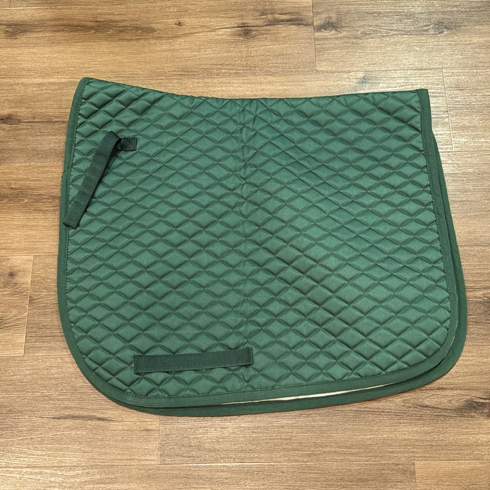 Tuff Rider Hunter Green Dressage Pad.